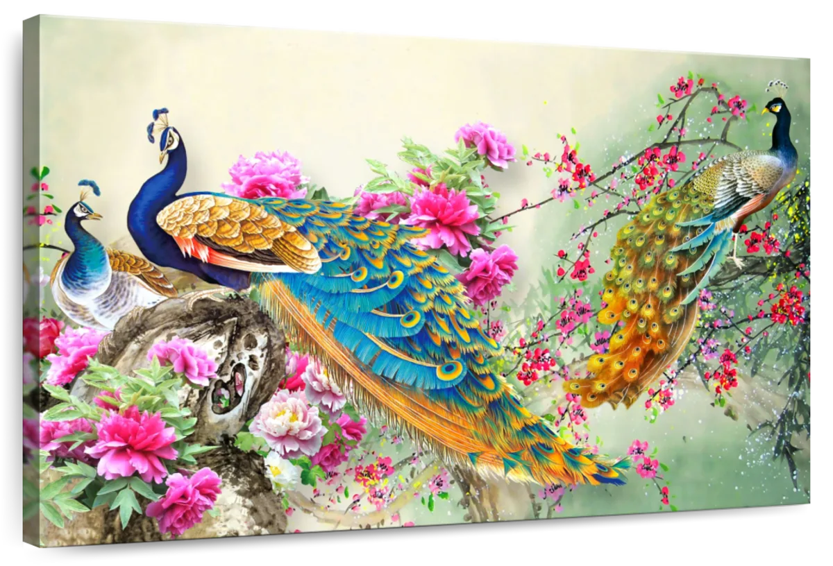 Bewitching Peacocks Wall Art