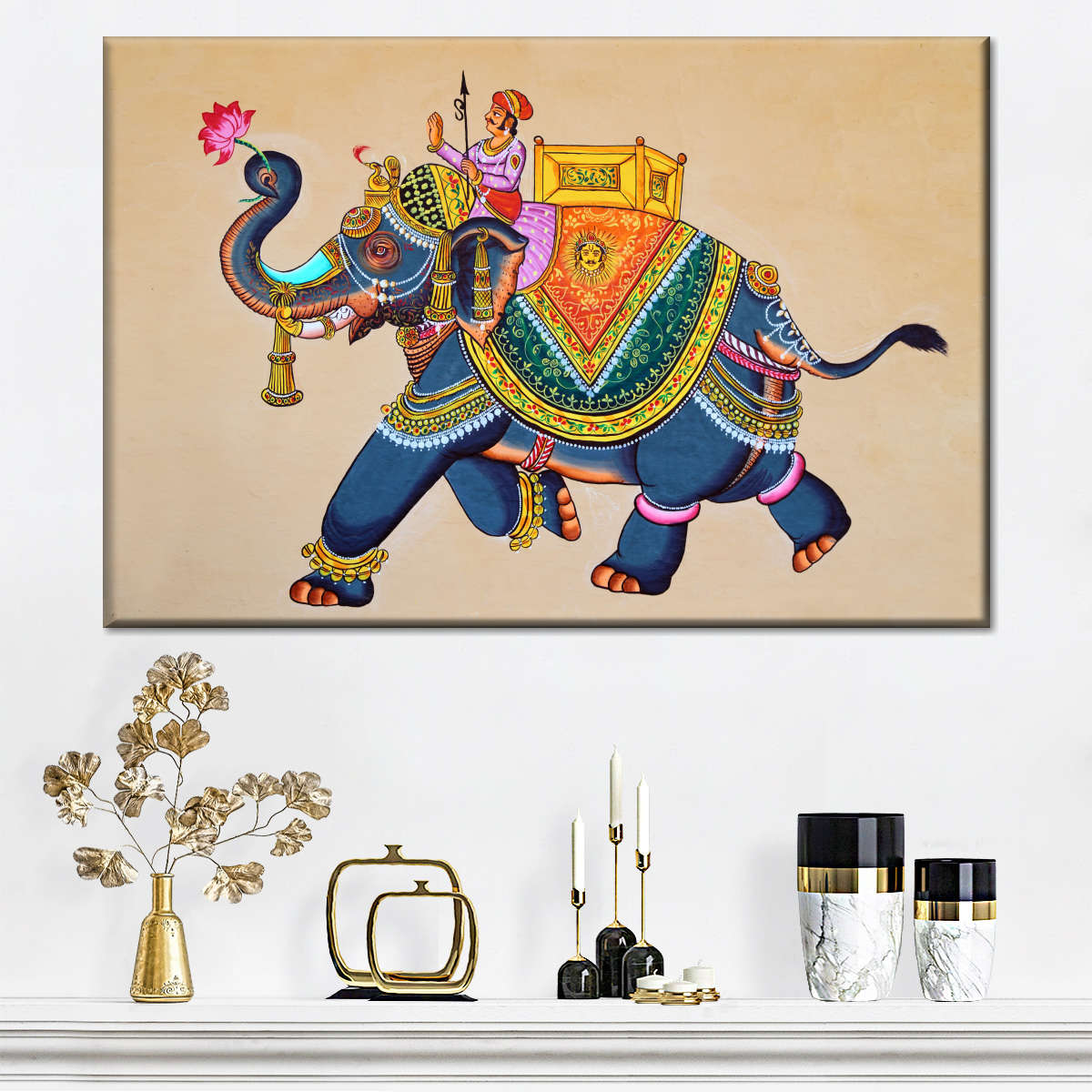 Rajasthani Elephant Wall Art