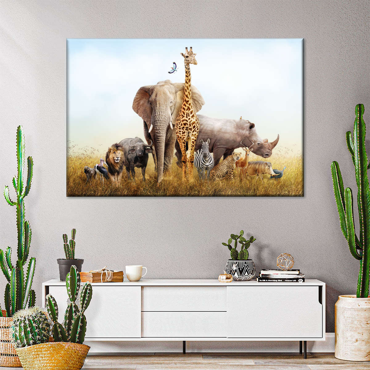 Kenyan Safari Animals Wall Art