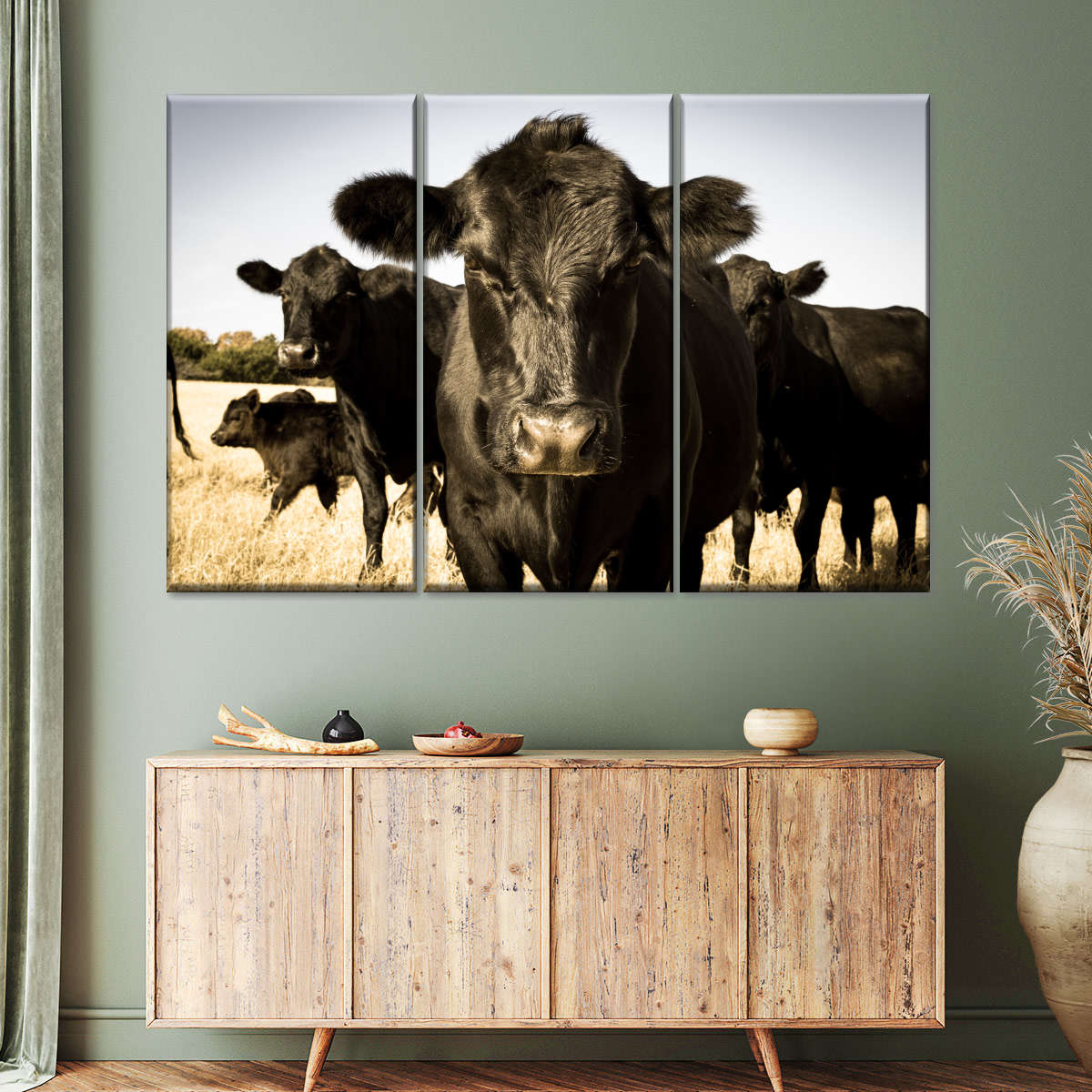 Black Angus Cattle Wall Art