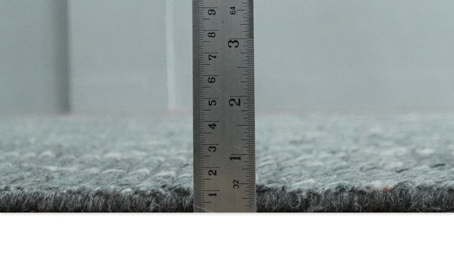 Custom Made Hand Knotted Charcoal and Ivory Moroccan Trellis Rug