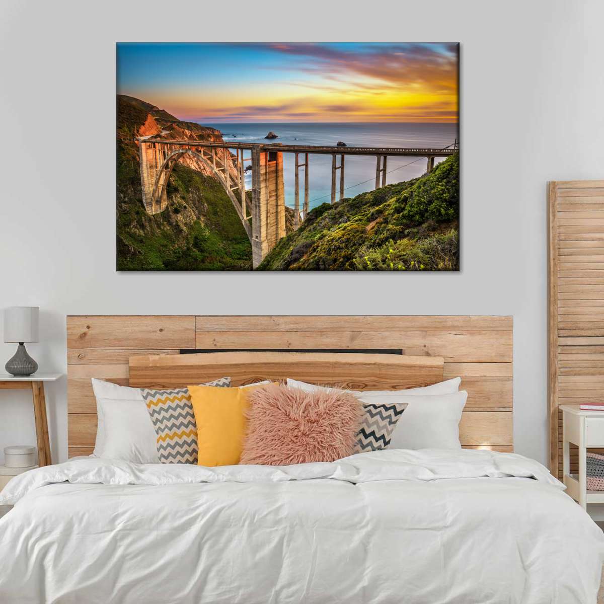 Bixby Creek Bridge At Sunset Wall Art