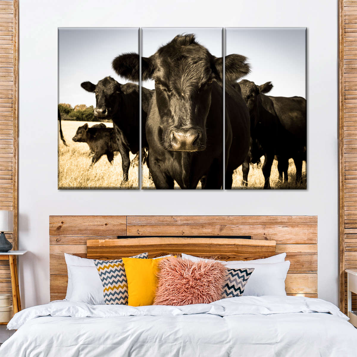 Black Angus Cattle Wall Art