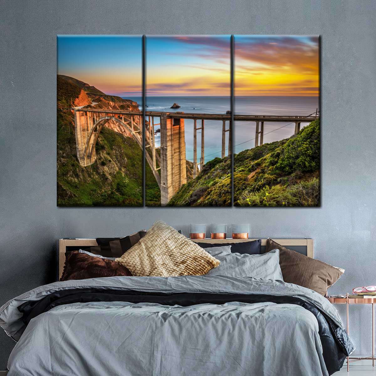 Bixby Creek Bridge At Sunset Wall Art