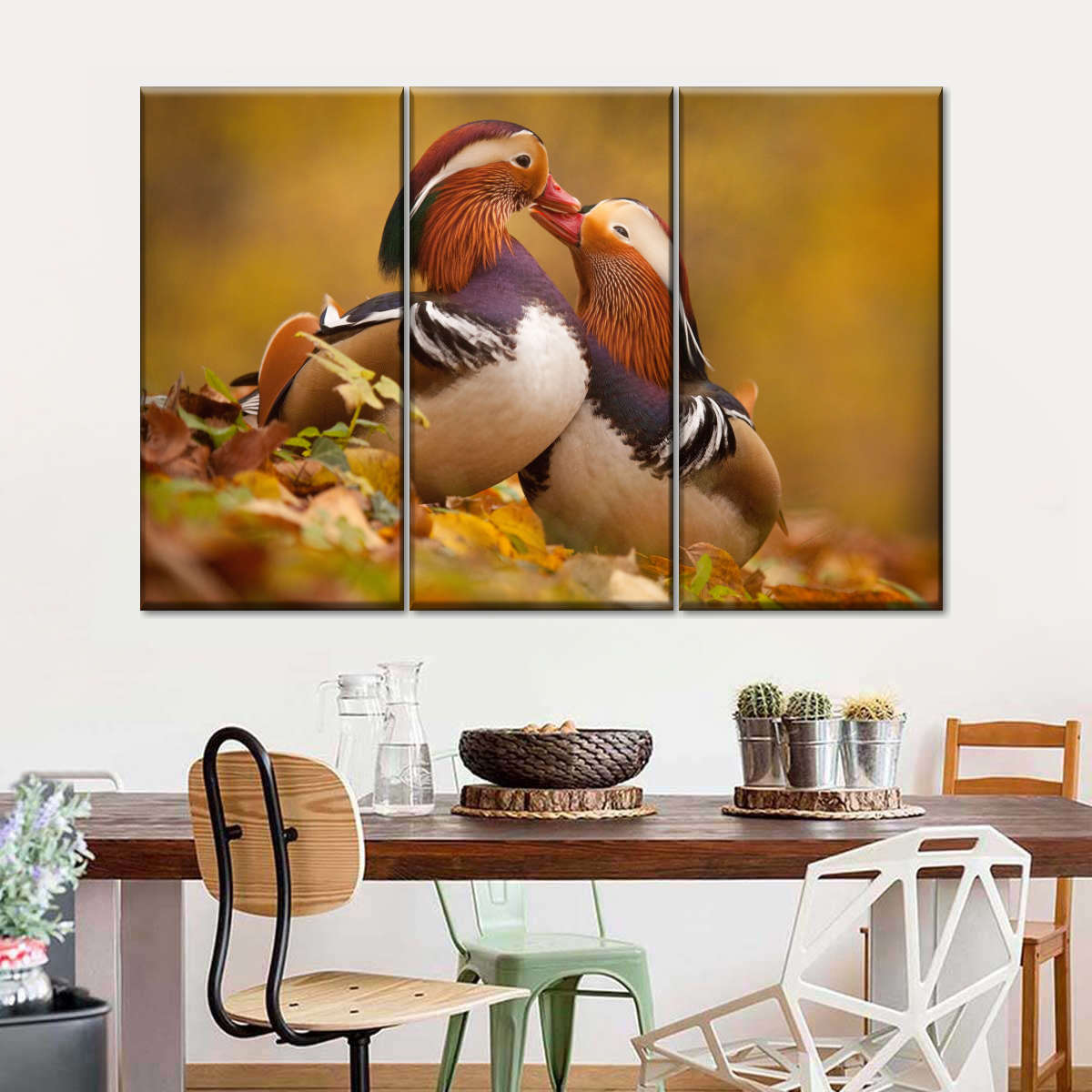 Loving Mandarin Ducks Wall Art