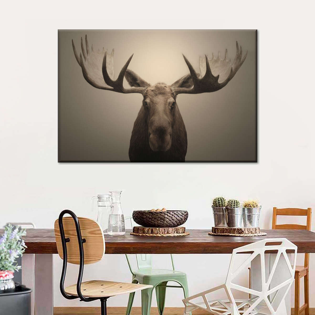 Moose Portrait Wall Art