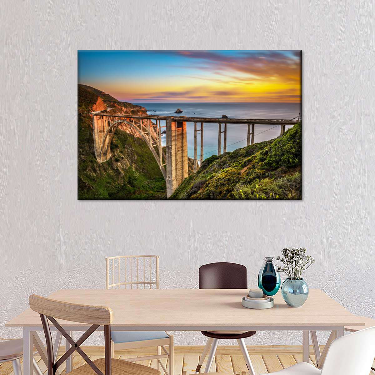 Bixby Creek Bridge At Sunset Wall Art