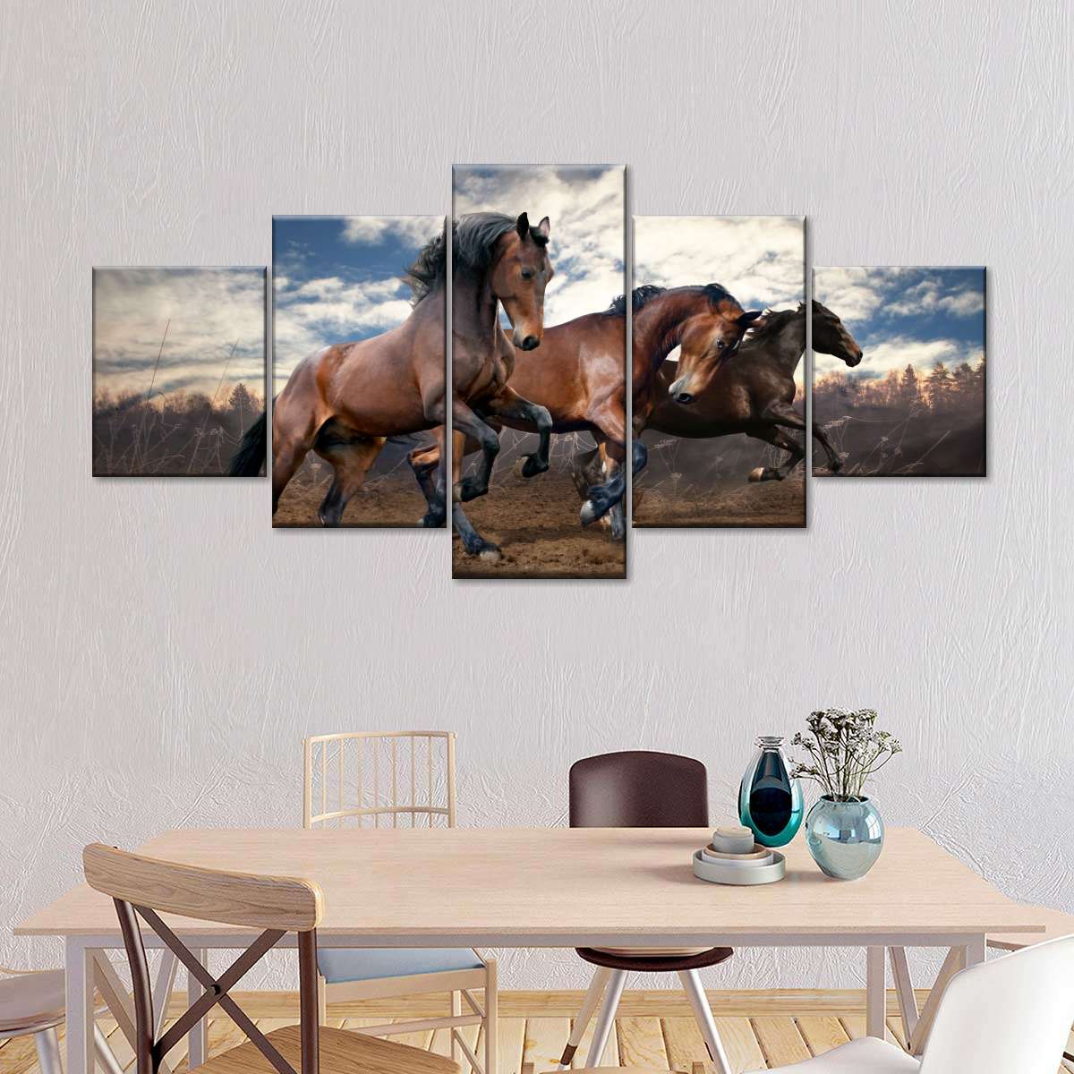 Free Running Horses Wall Art