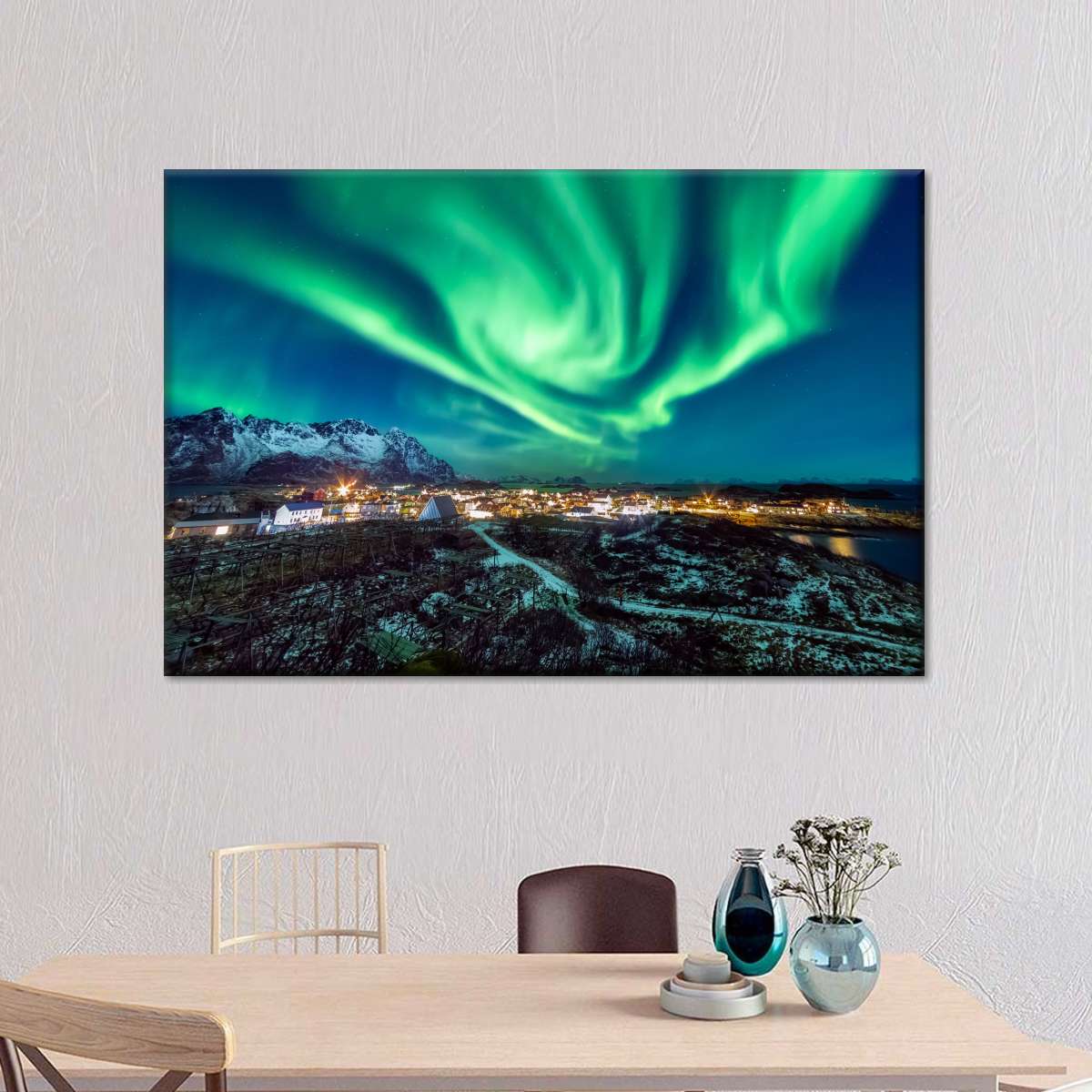 Henningsvaer Aurora Borealis Wall Art