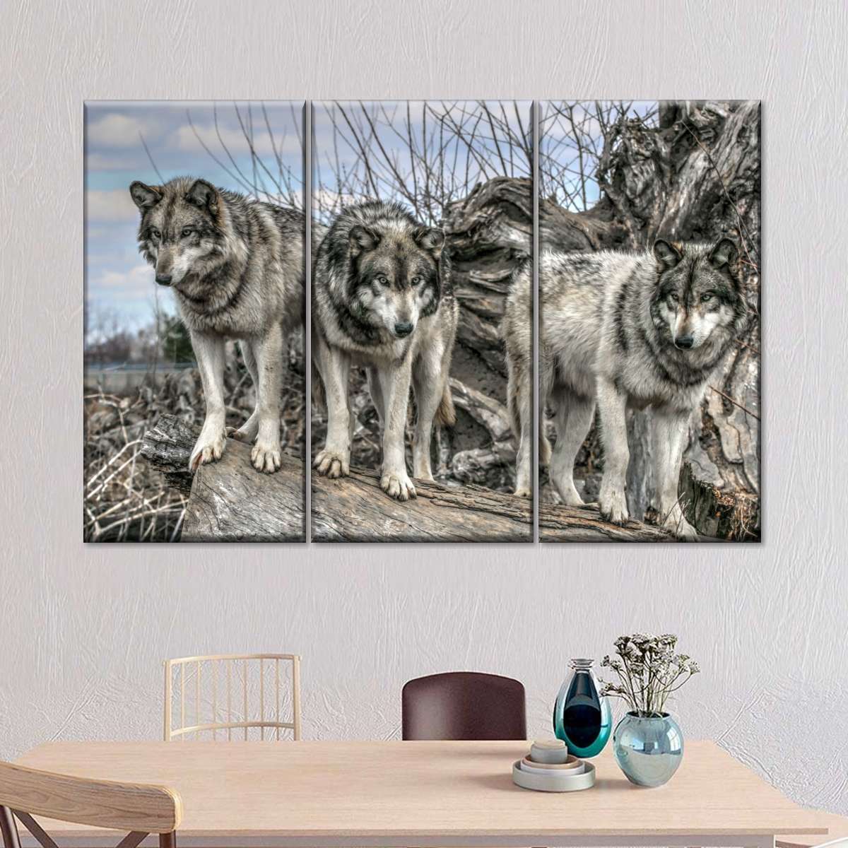 Forest Wolf Pack Wall Art