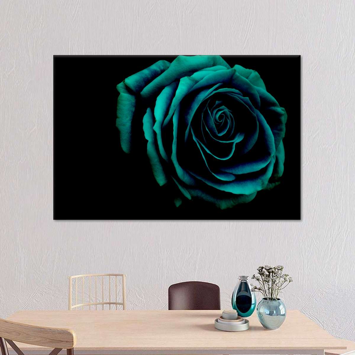 Green Flower Wall Art