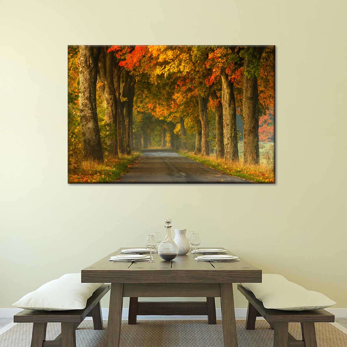 Polish Autumn Road Wall Art