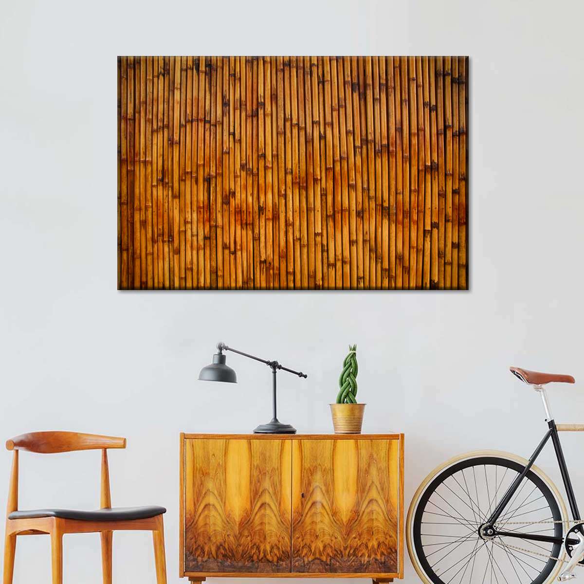 Bamboo Fence Wall Art