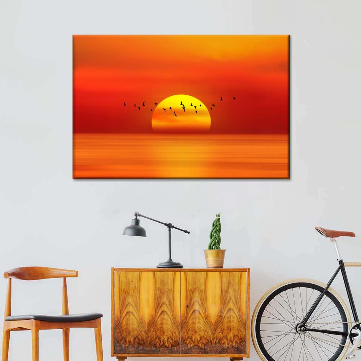 Calm Beach Sunrise Wall Art