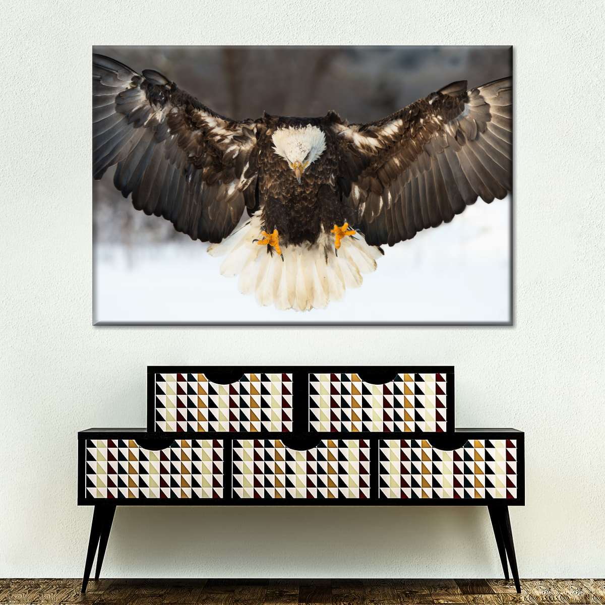 Bald Eagle Landing Wall Art