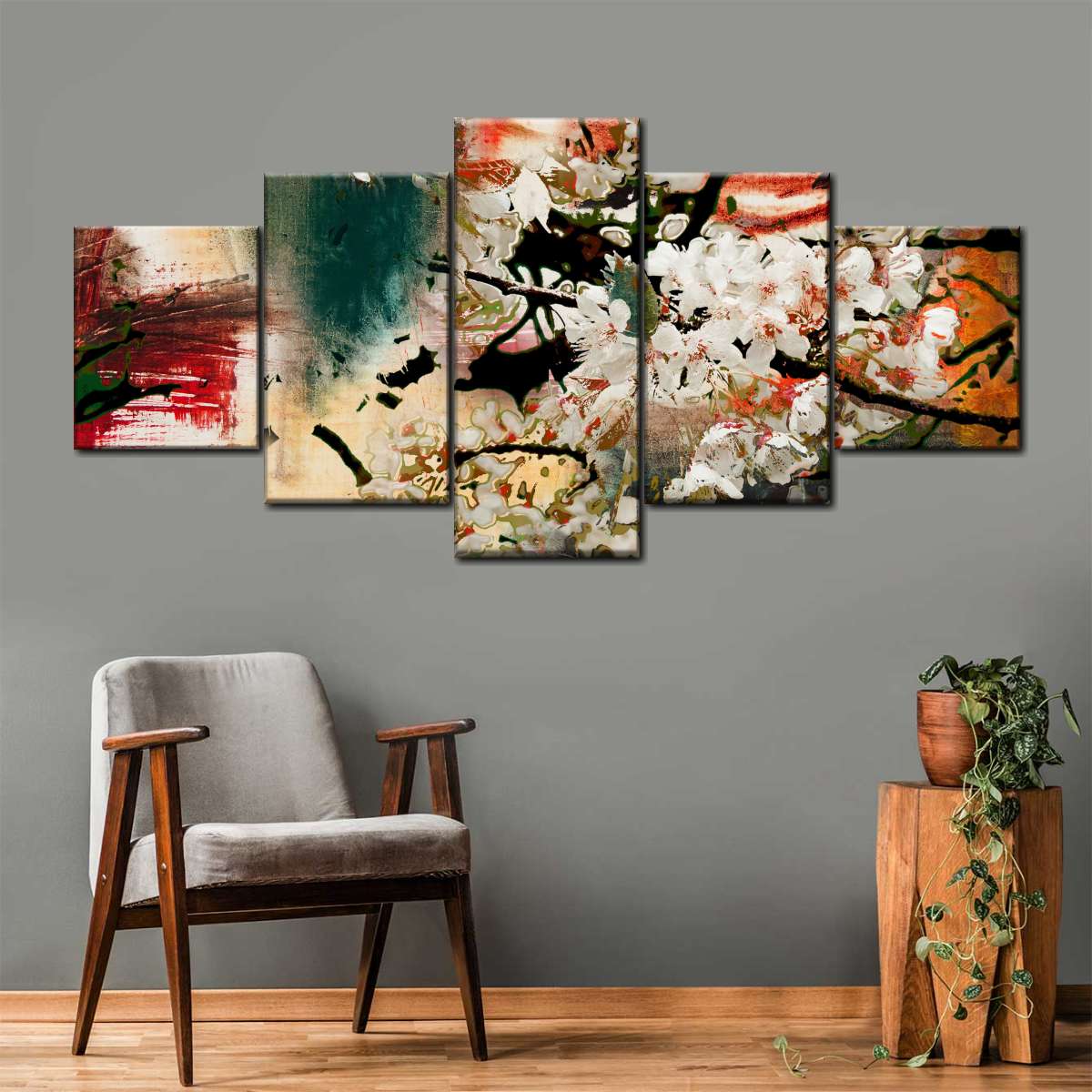 Japanese Flower Wall Art