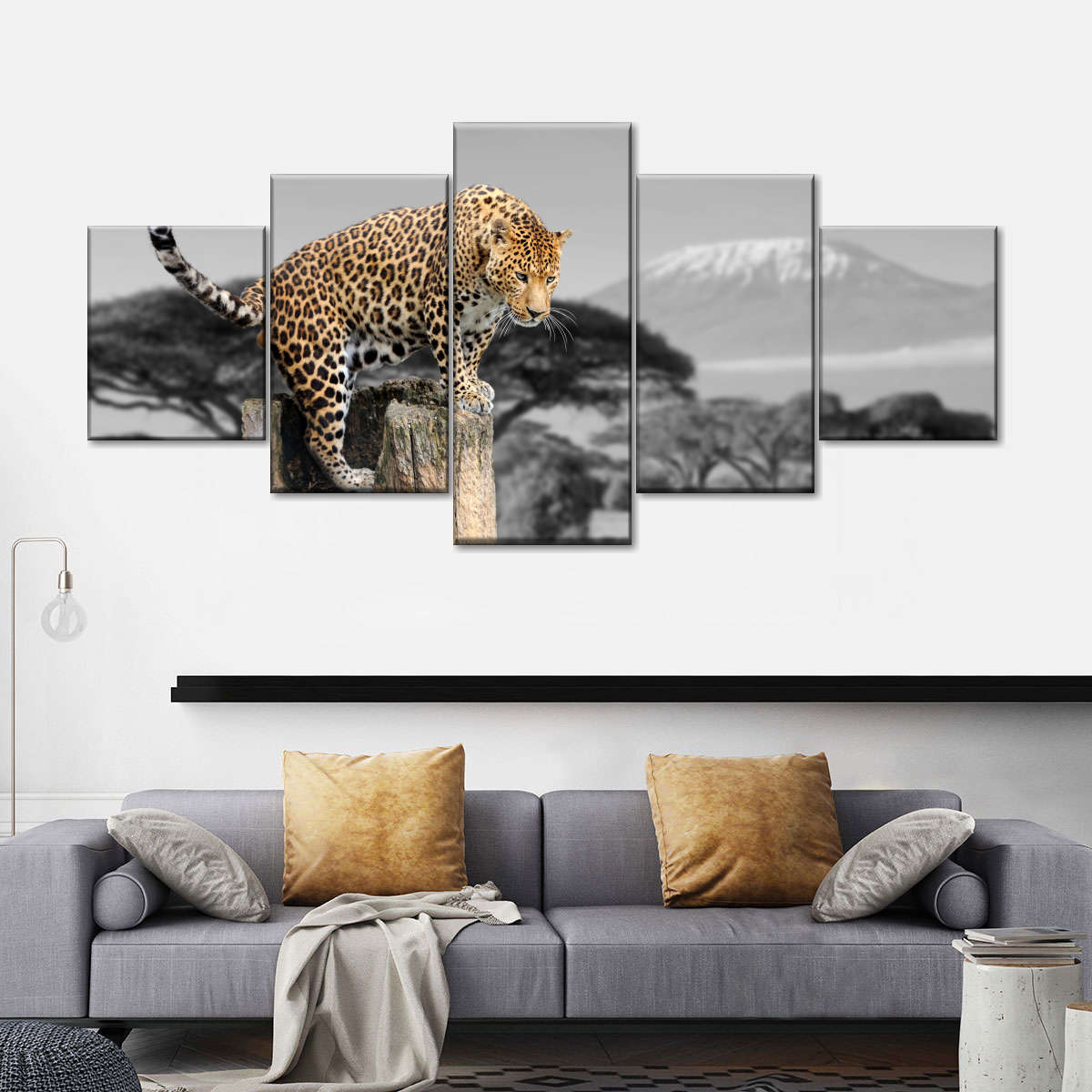 Pop African Leopard Wall Art