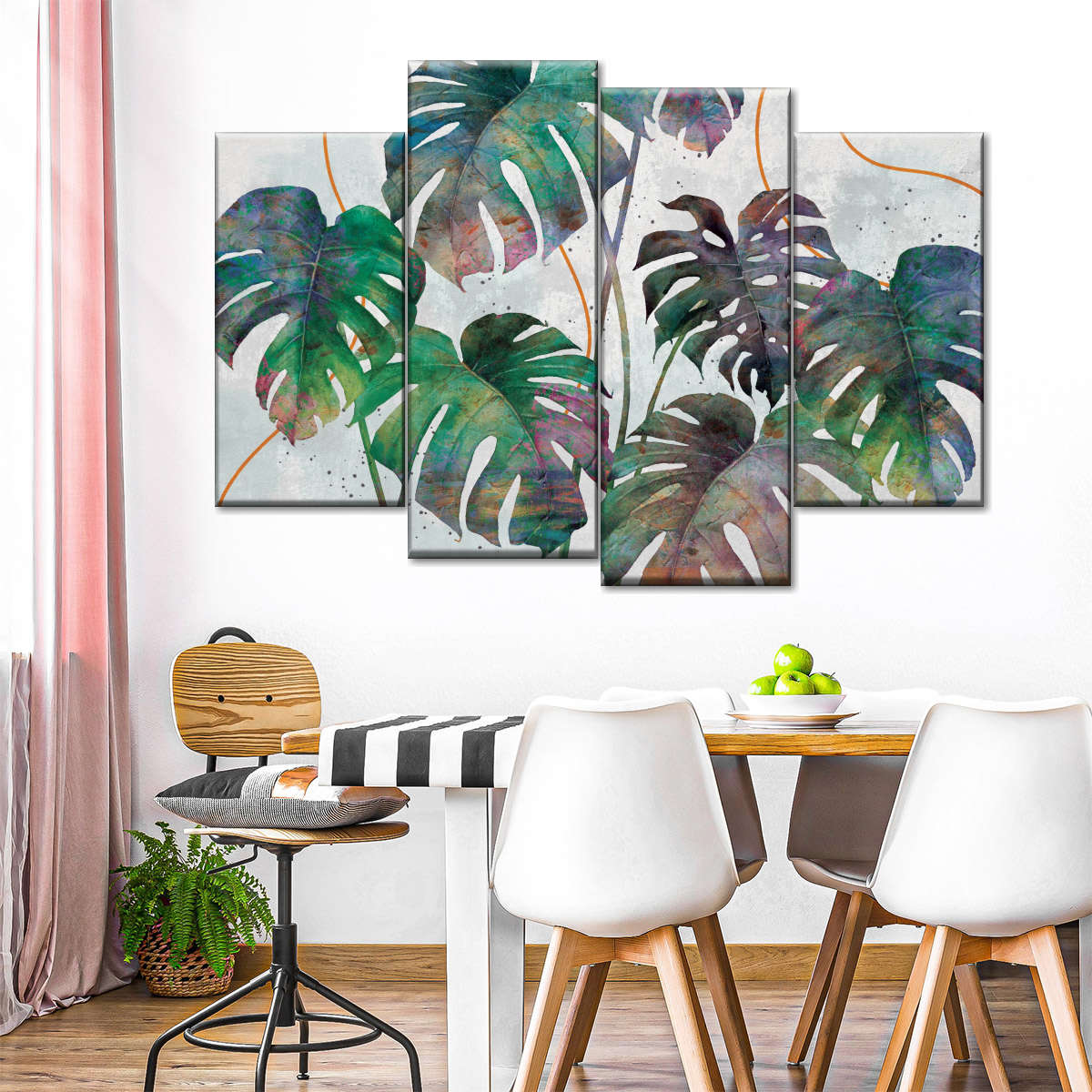 Monstera Leaves Wall Art