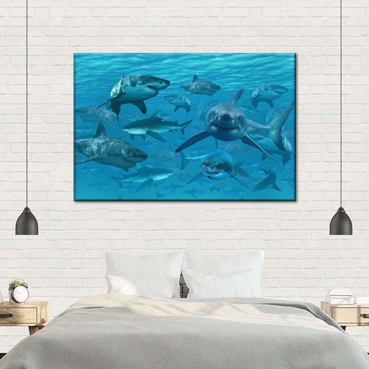 Shiver Of Sharks Wall Art