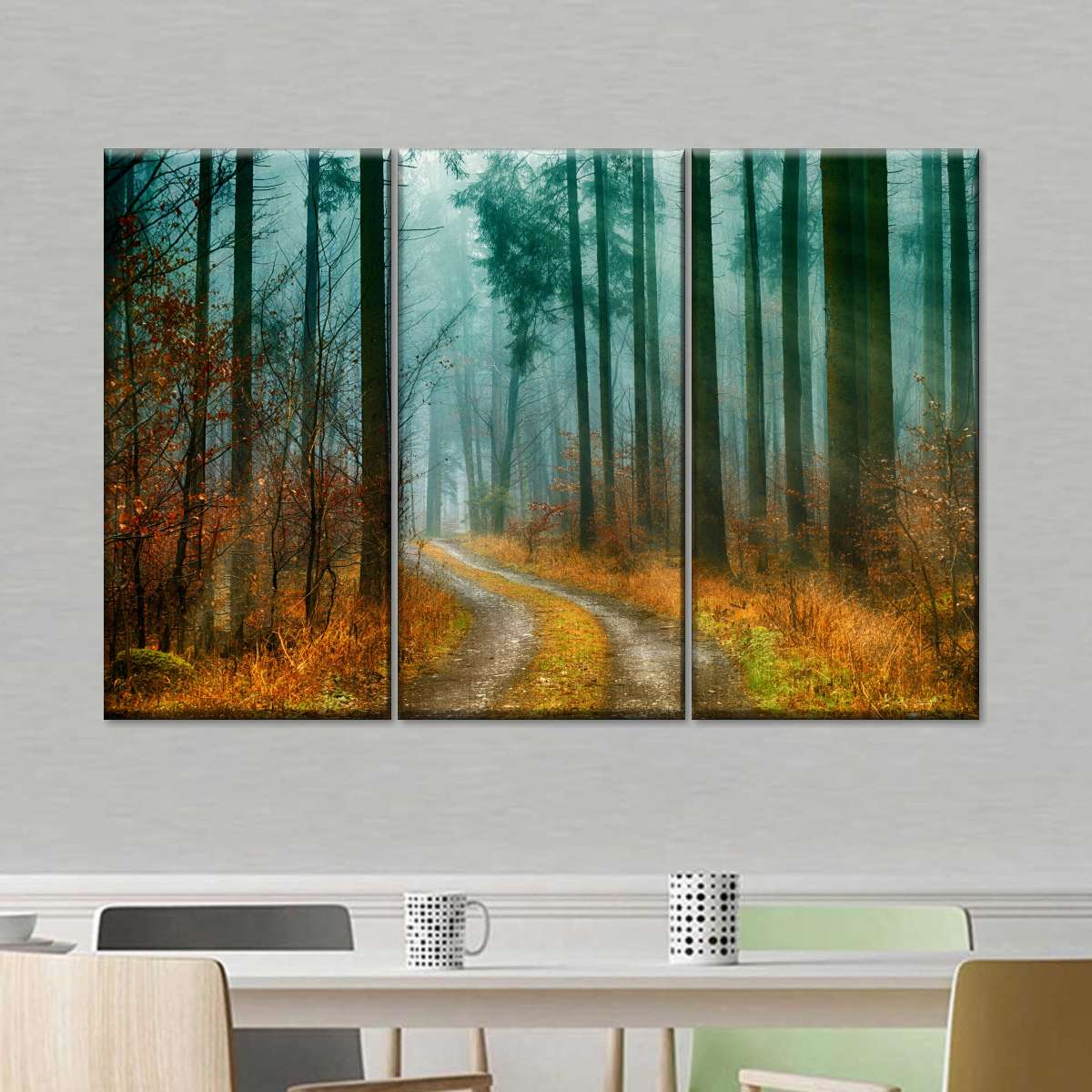 Autumn Forest Pathway Wall Art