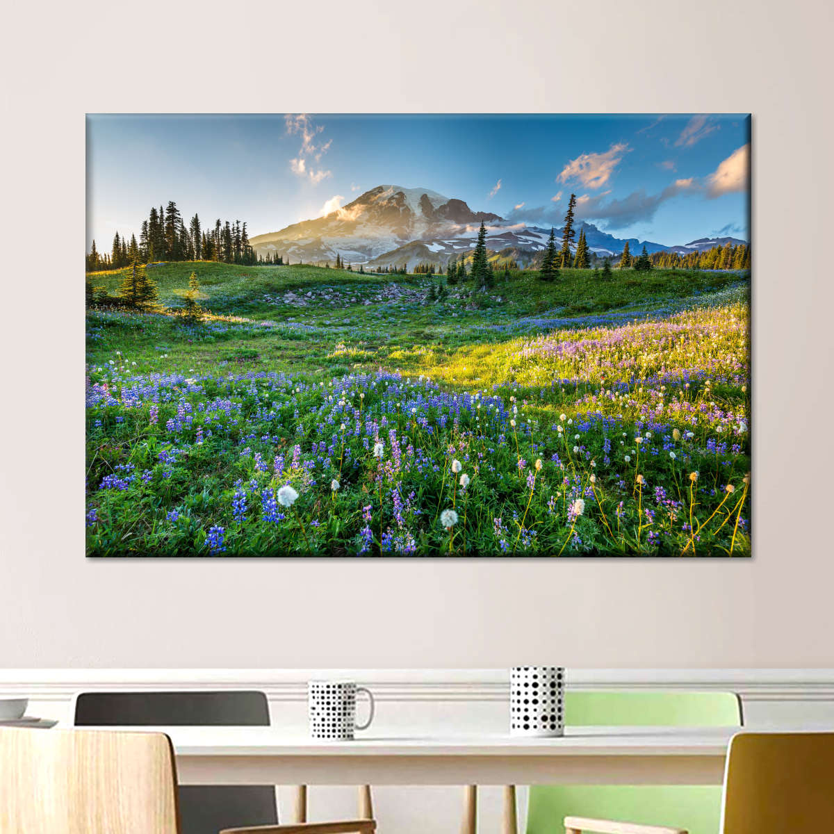 Springtime At Mount Rainier Wall Art