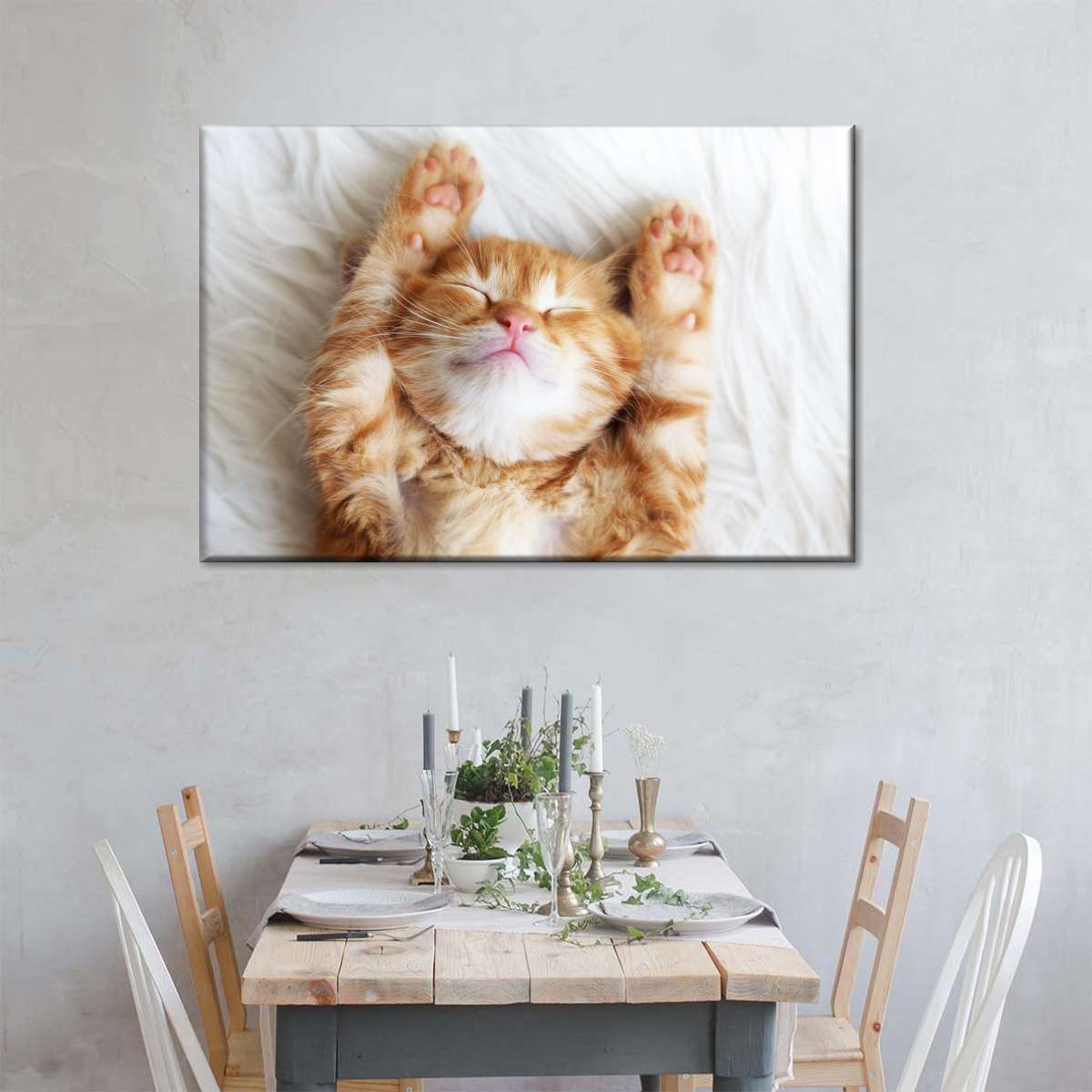 Sleepy Kitty Wall Art