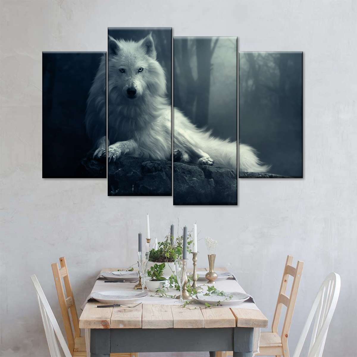 Simple Wolf Wall Art