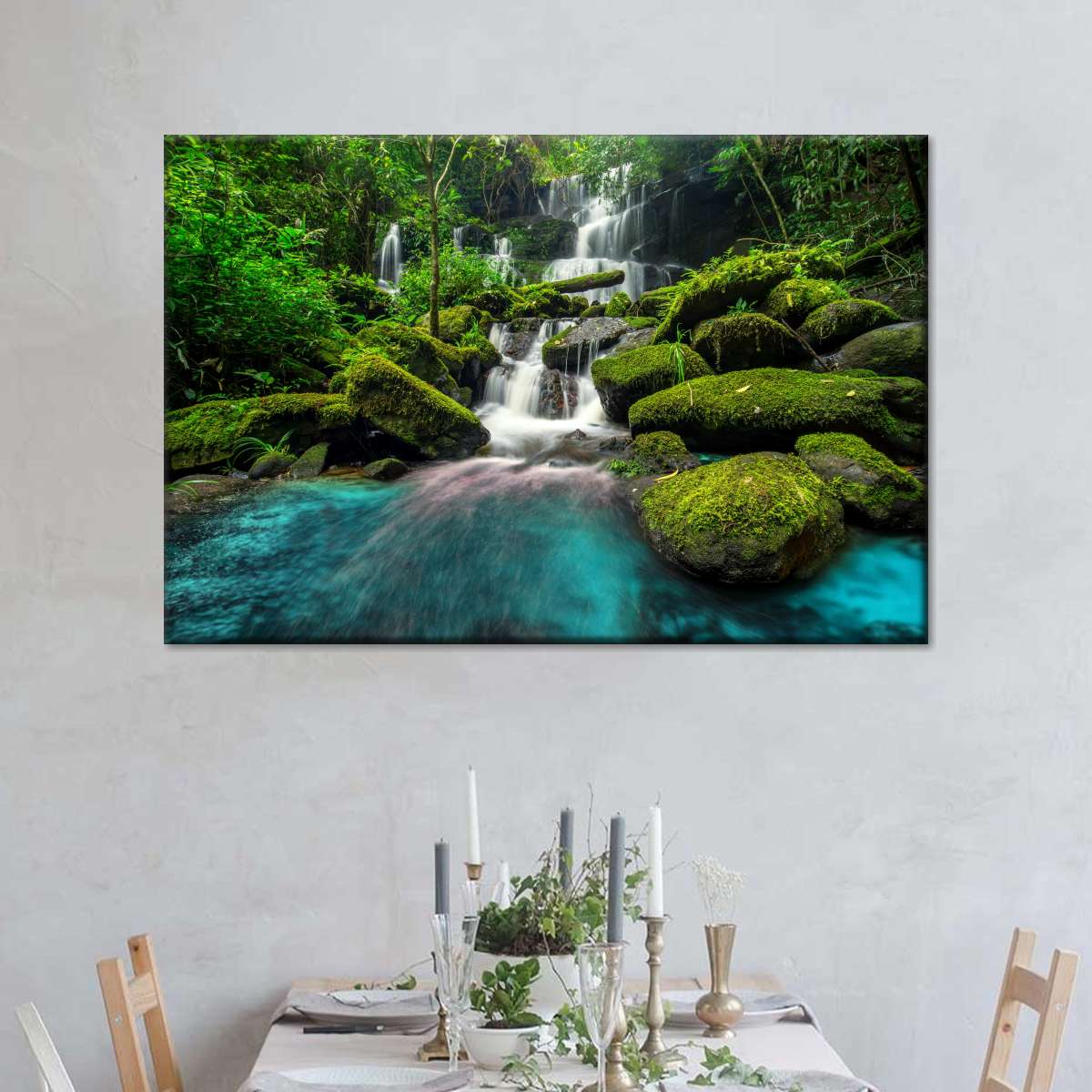 Tropical Waterfall Wall Art