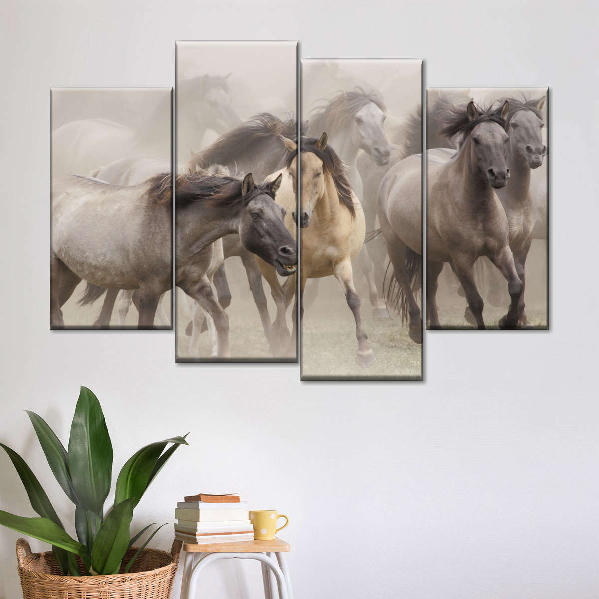 Wild Horse Stampede Wall Art