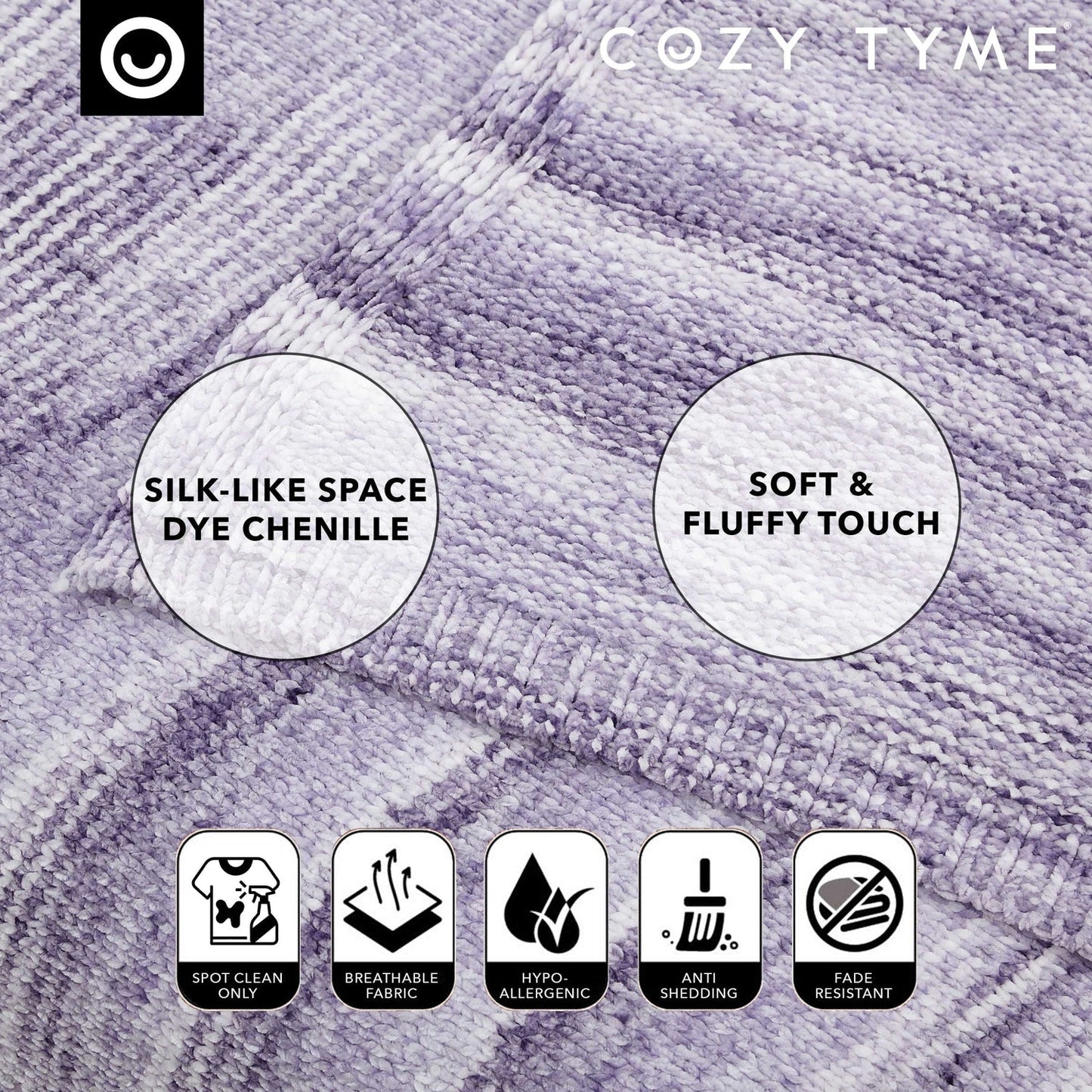 Montserrat Space Dye Chenille Throw