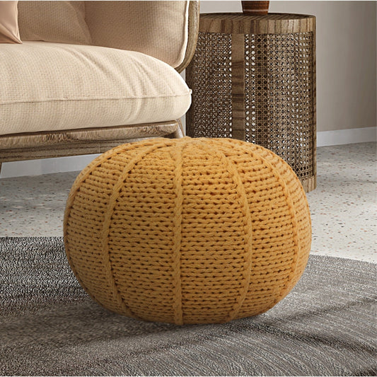 Jonathon Hand Knitted Pouf