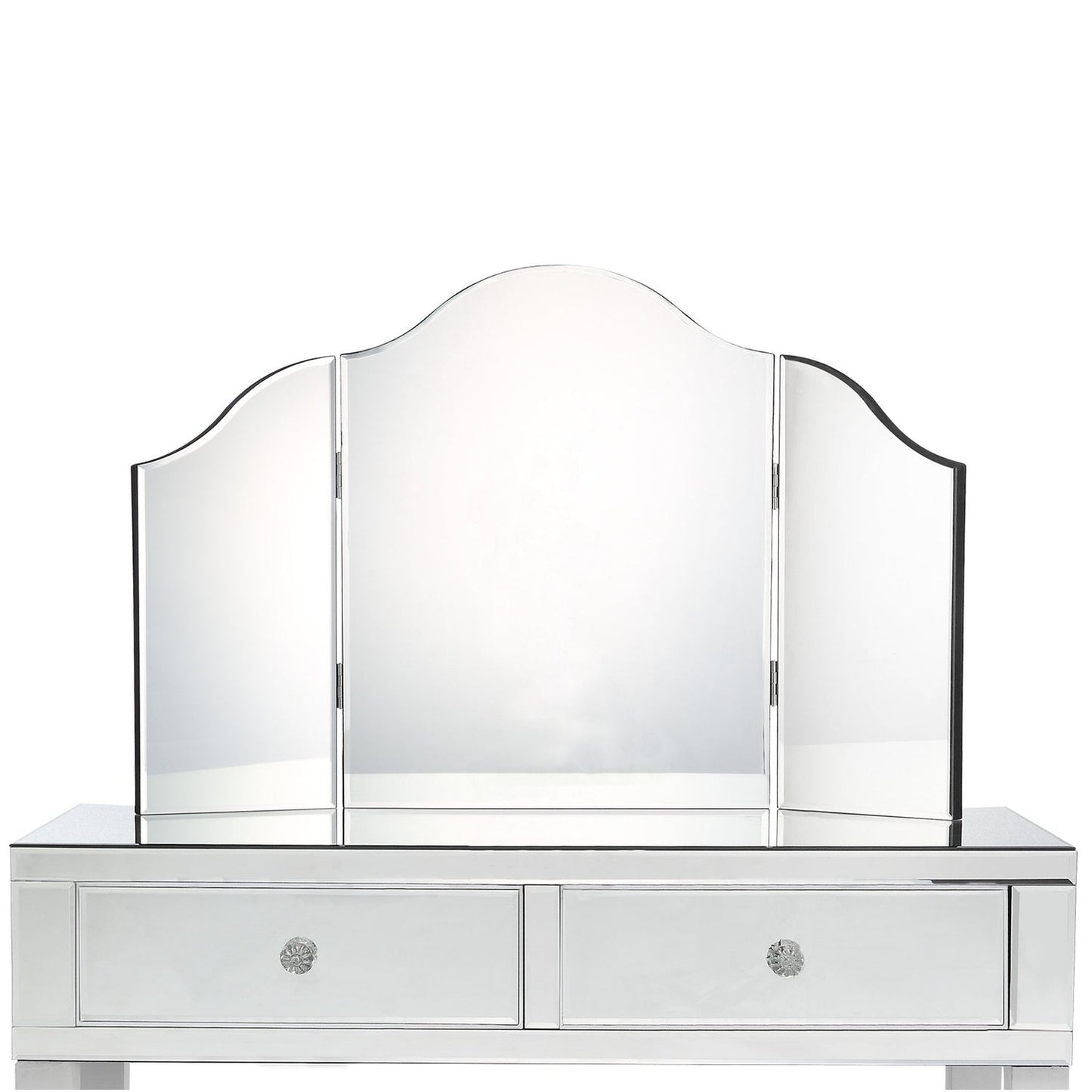 Amaris Mirrored Corner Vanity Set