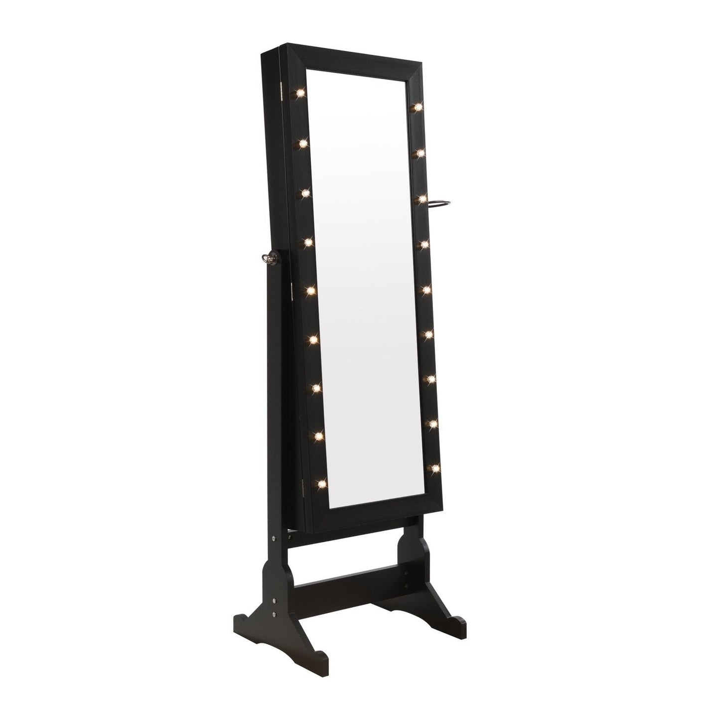 Glam Marquee Lights Jewelry Armoire