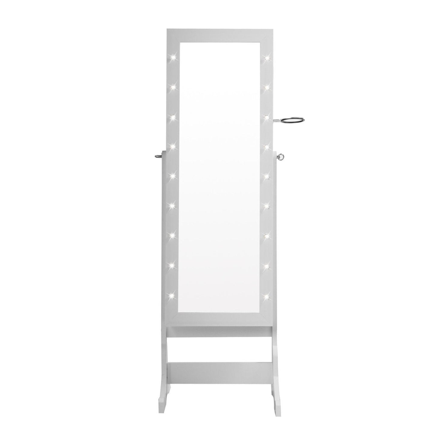 Glam Marquee Lights Jewelry Armoire