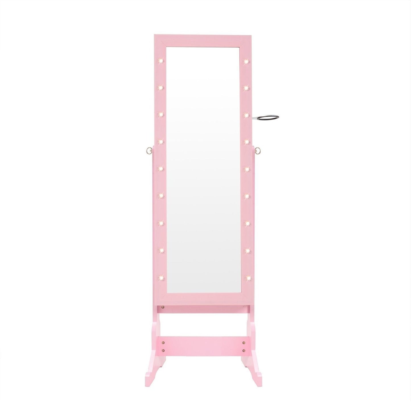 Glam Marquee Lights Jewelry Armoire