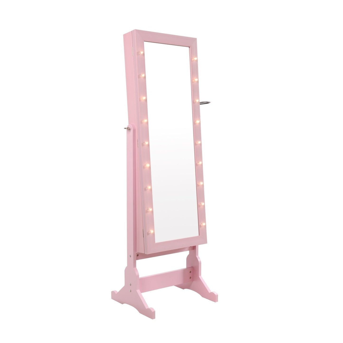 Glam Marquee Lights Jewelry Armoire