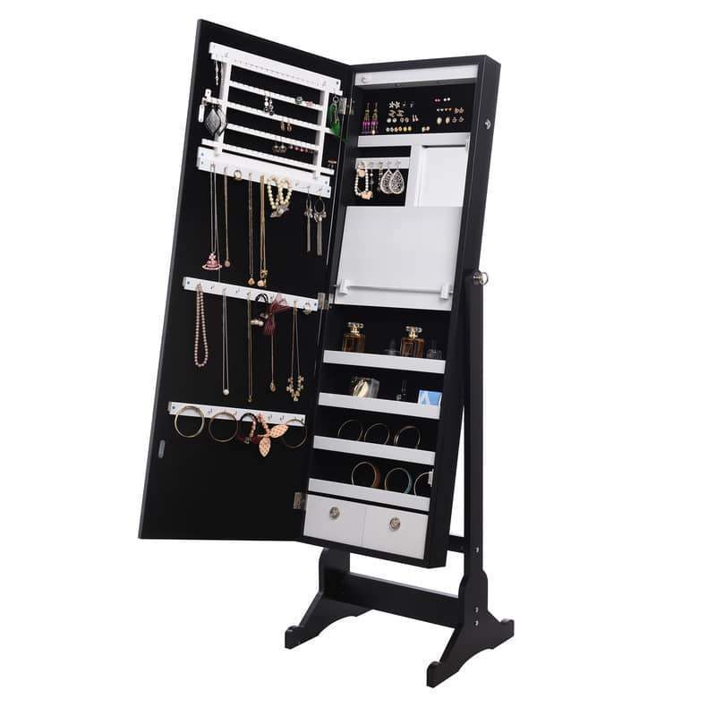 Radiant Cheval Mirror Jewelry Armoire