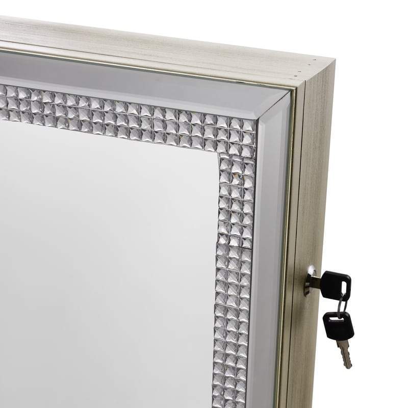 Sparkle Cheval Mirror Jewelry Armoire