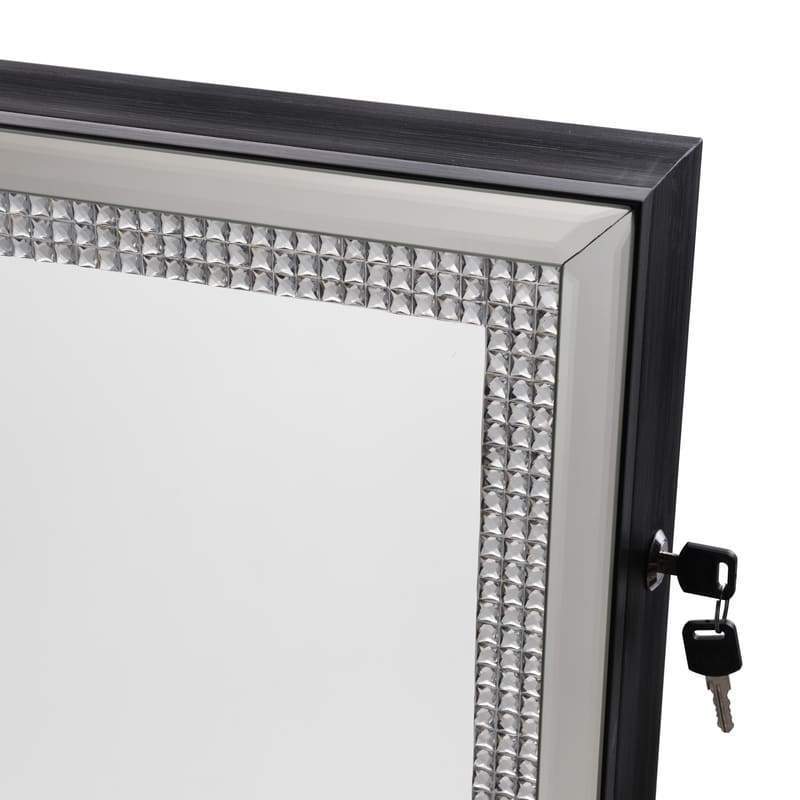 Sparkle Cheval Mirror Jewelry Armoire