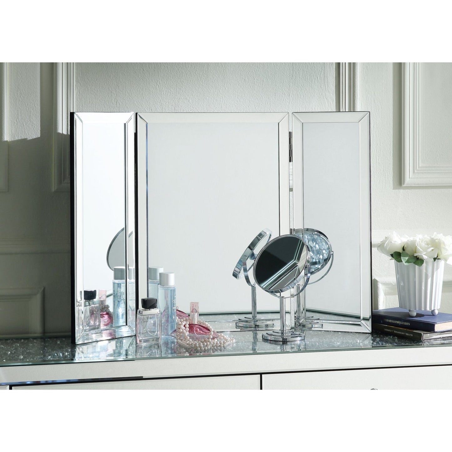 Tanith Tabletop Vanity Trifold Mirror