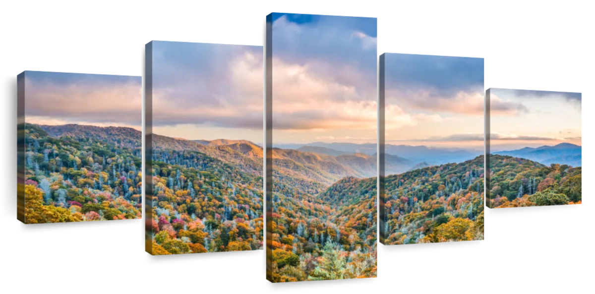 Smoky Mountains At Fall Wall Art