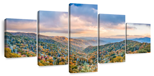 Smoky Mountains At Fall Wall Art