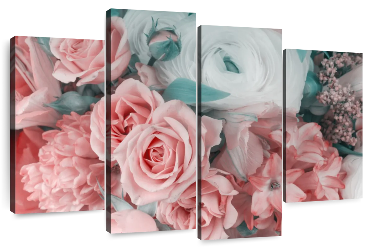 Blush Pink Floral Wall Art