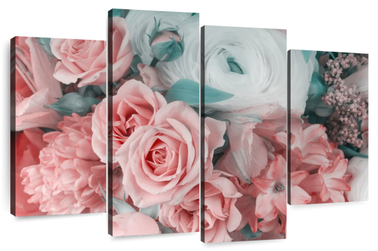 Blush Pink Floral Wall Art