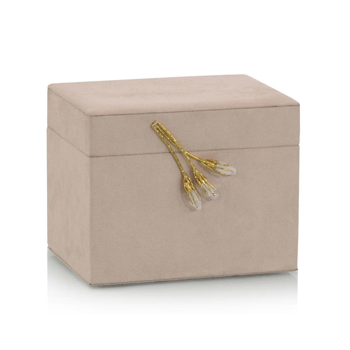 Blush Suede Jewelry Box II