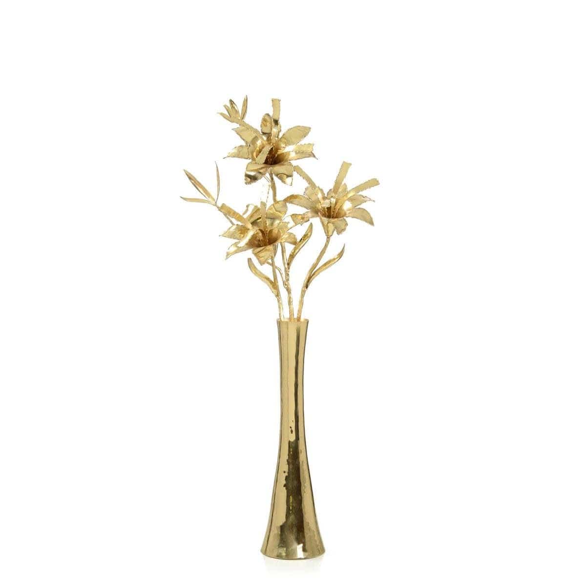 Brass Lilies Sculpture