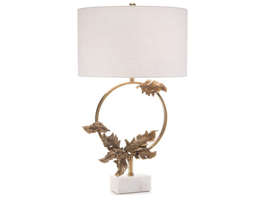 Brass Wreath table Lamp - Final Sale