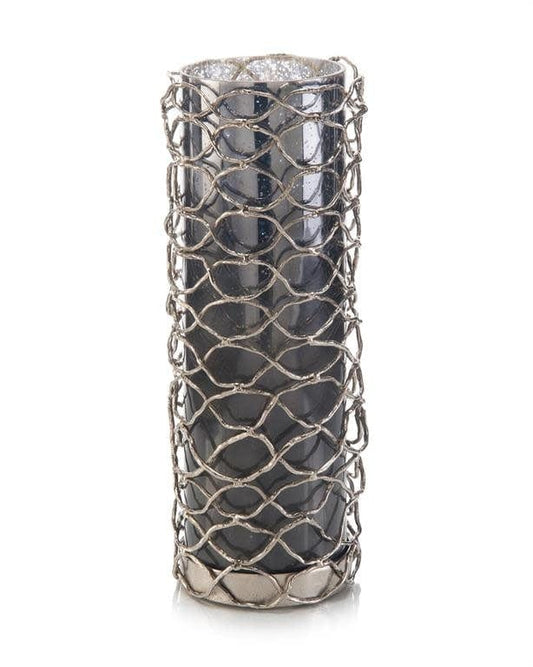 Woven Nickel Candleholder II