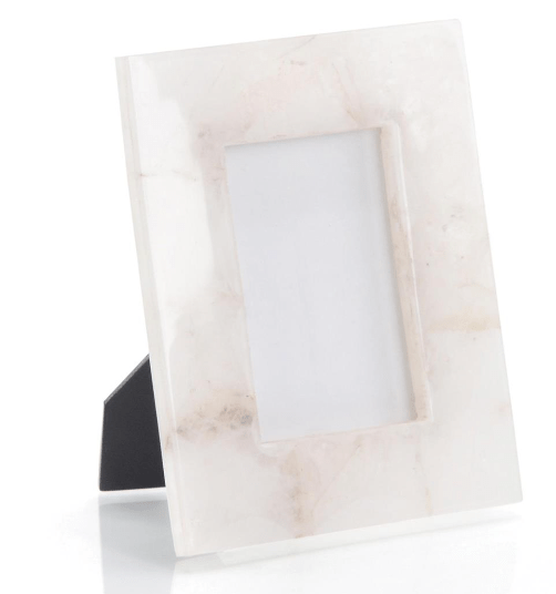 White Translucent Agate Picture Frame