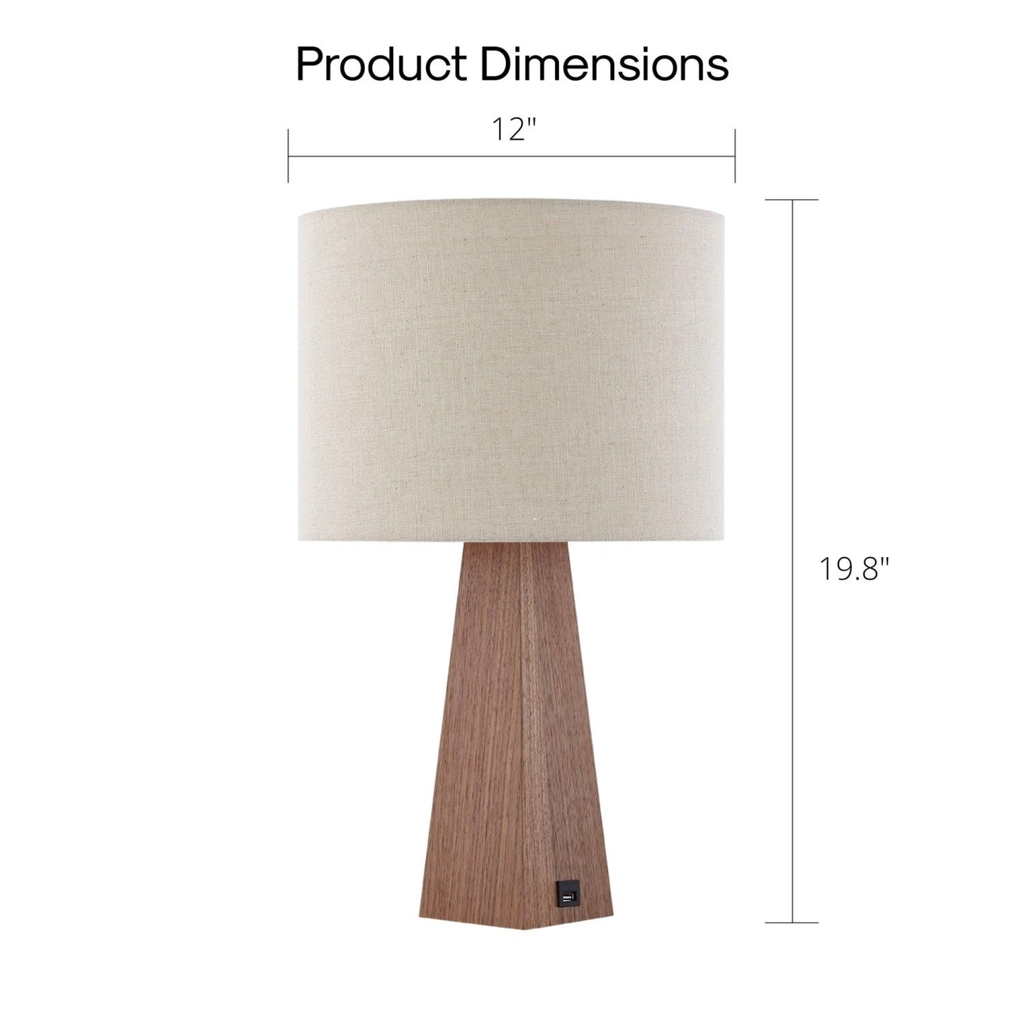 Carley Table Lamp with USB Port